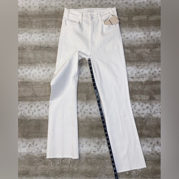 NWT MOTHER The Hustler High Waist Fray Hem Ankle Color:Fairest Of Them All - Picture 11 of 16